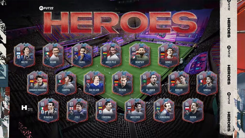 fifa 22 ultimate team heroes club