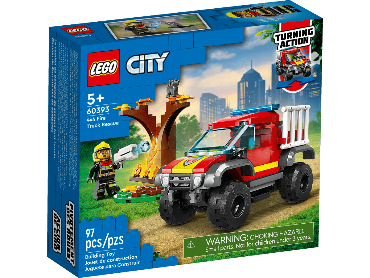 wóz strażacki 4x4 lego